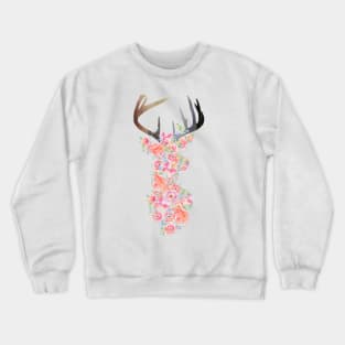 Floral Deer Crewneck Sweatshirt